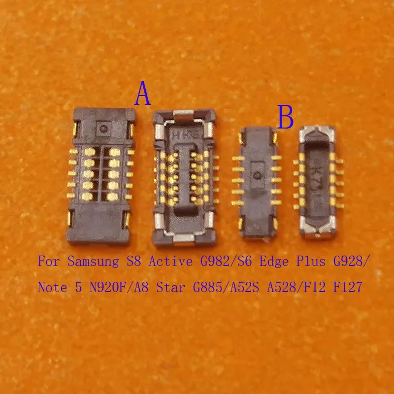2-10Pcs Home Button Plug Fingerprint FPC Connector For Samsung Galaxy Note 5 S8 Active A920 A52S F12 A8 Star S6 Edge Plus F127