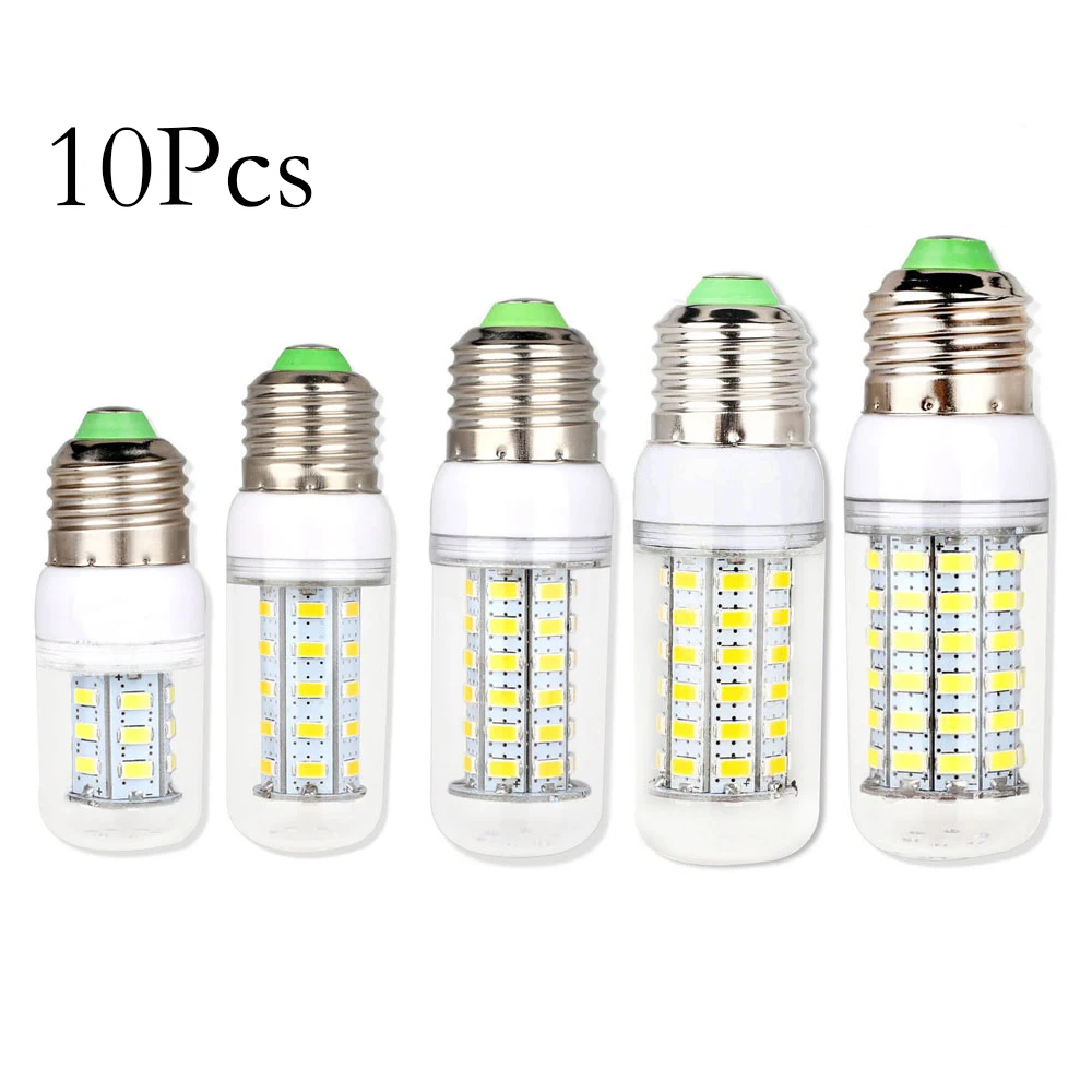 10X Led Corn Light Bulbs 5730 Smd 220V 230V Led Bulb Home Appliance E14 Gu10 Daylight E12 B22 Base G9 E27 Warm White Decorative