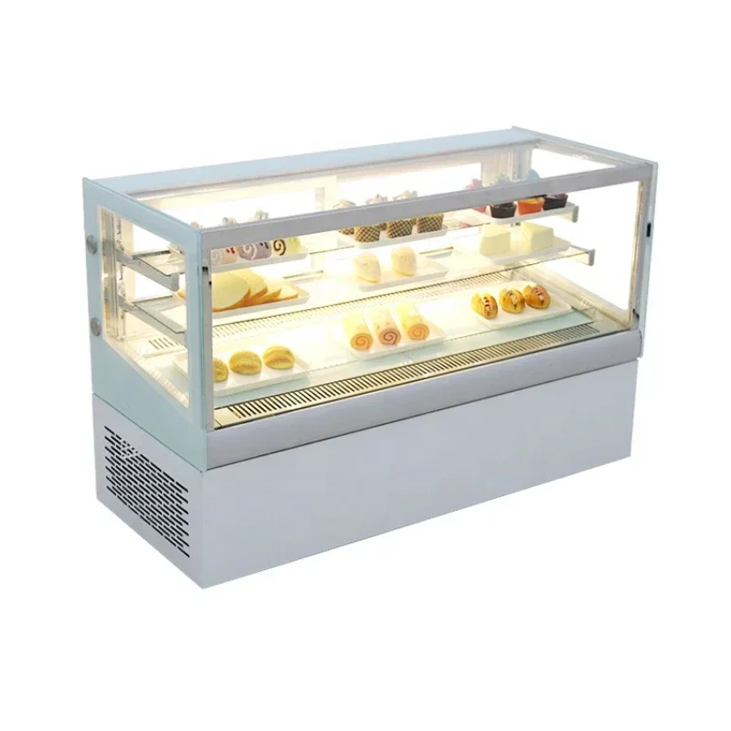 

Commercial Multideck Showcase Bakery Pastry Bread Freezer Mini Cake Display Refrigerator Fridge