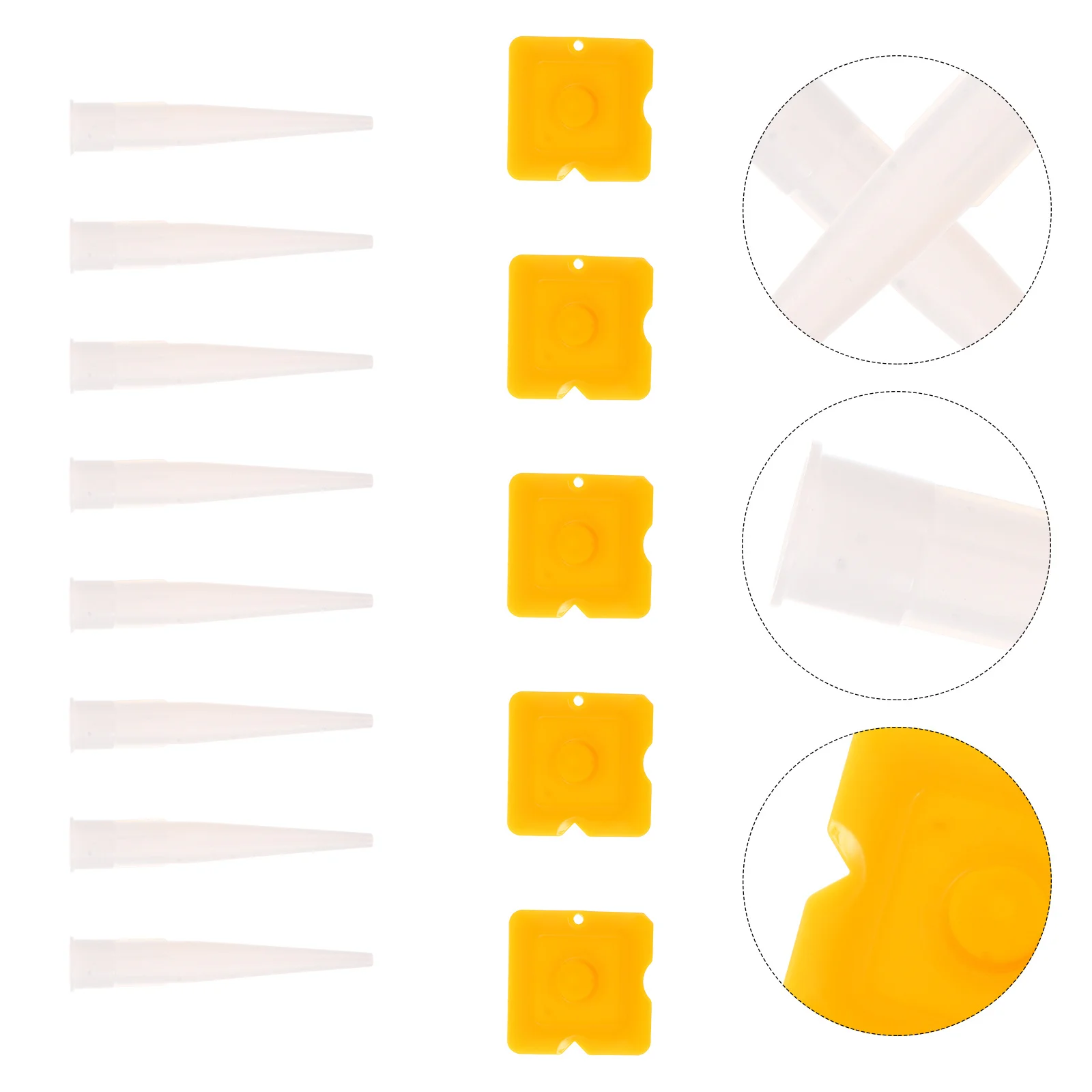 실리콘 아크릴 수지 그라우트 프로젝트용 36개 코킹 피니셔 실란트 노즐 어플리케이터 접착제 청소 도구
