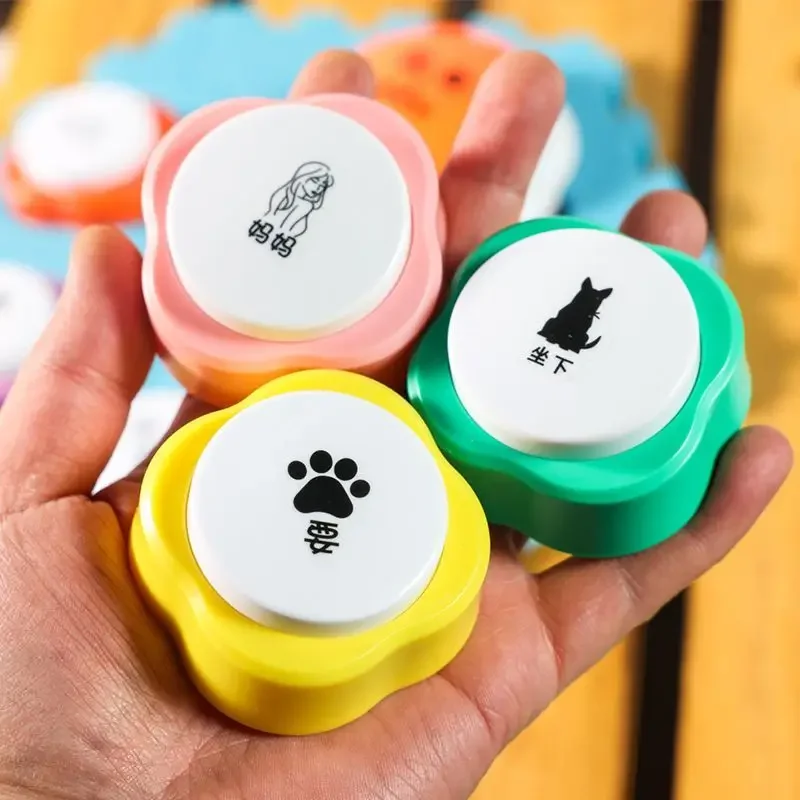 Cat Communication Small Button Dog Mini Recording Training Bell Internet Celebrity Pet Voice Tapping Sound Making Toy