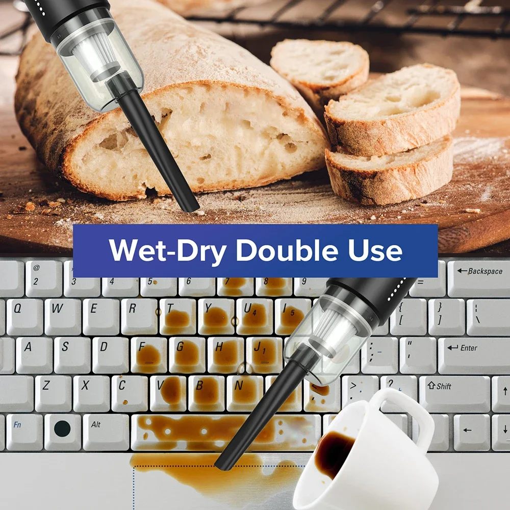 A-031 Car Vacuum Cleaner Portable Wireless Vacuum Cleaner  8000PA Strong Suction Handheld Vacuum Cleaner  Car