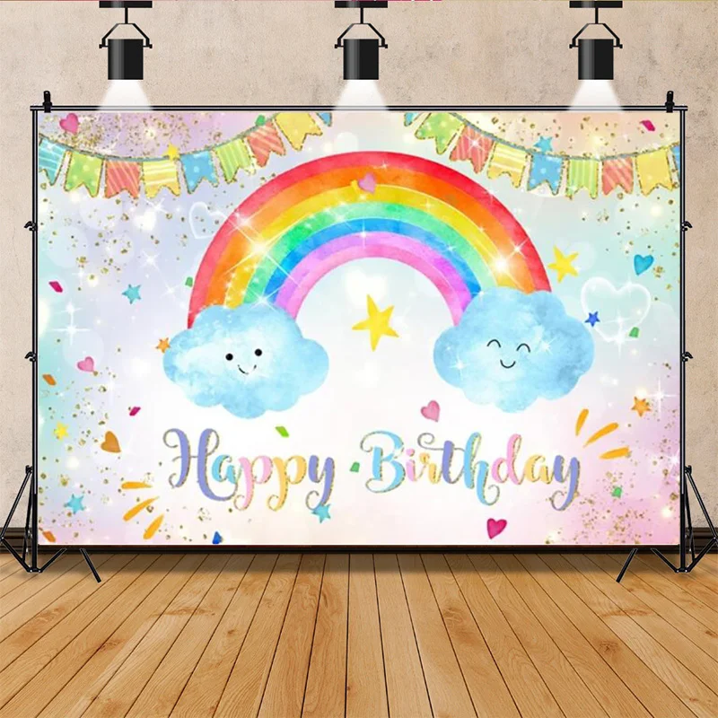 

Cartoon Farm Animal Photography Backdrop Baby Shower 1st Birthday Party Decoration Background Newborn Photo Booth Props PK-88