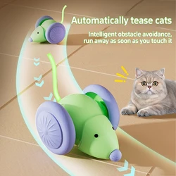 Pet toys Interactive Cat Toy Electric Mouse Car - Automatic Teaser with Intelligent Obstacle Avoidance Pet Products