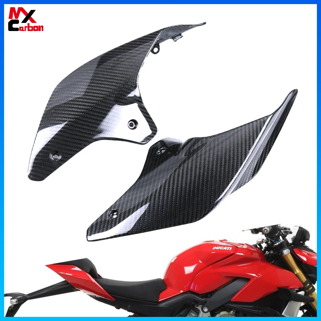 

For For Ducati Streetfighter V4 V4S 2018-2022 Motorcycle Side Panel Fairings Spoiler Kits Full Carbon Fiber