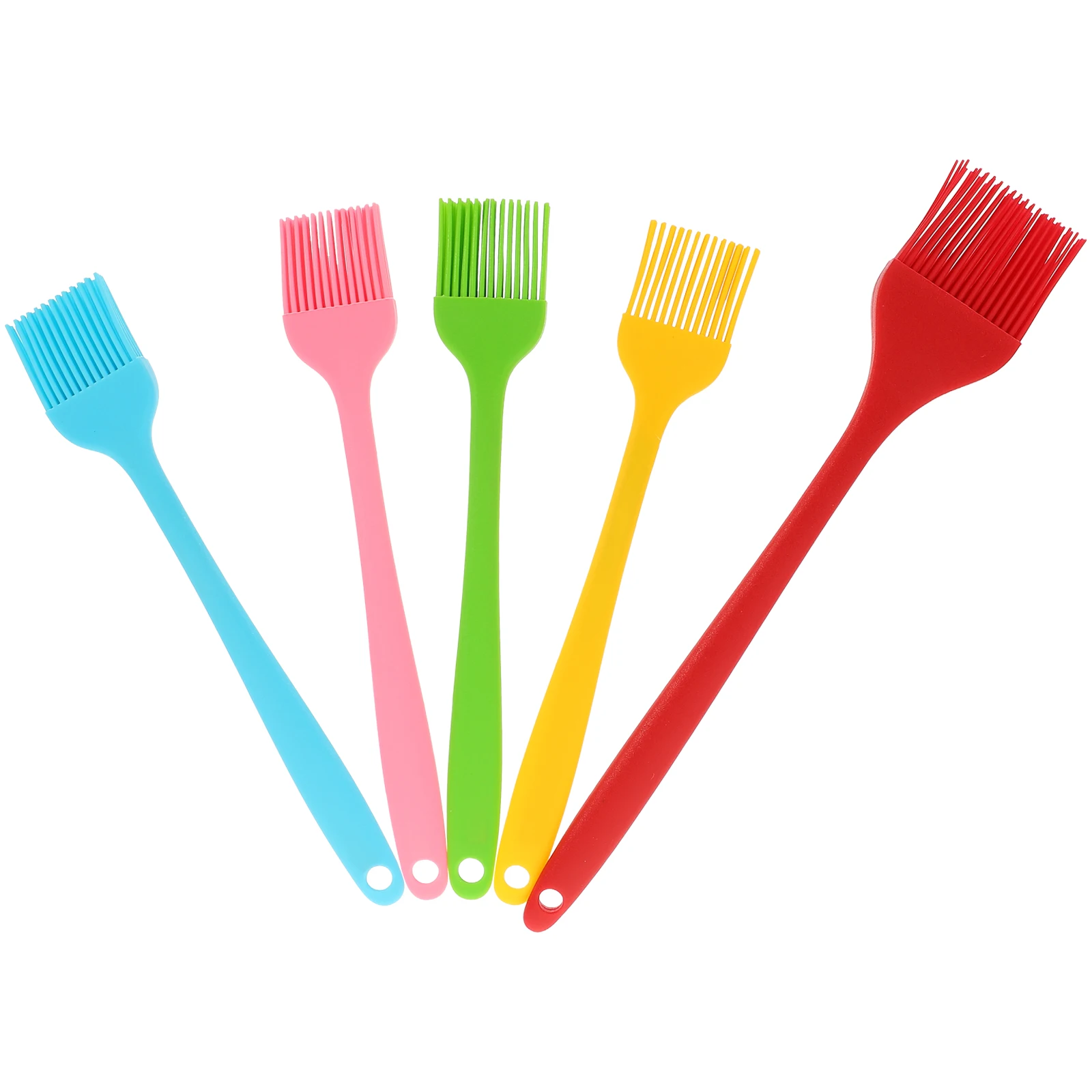 

5pcs Silicone Oil Brush Basting Butter BBQ Barbecue Utensils Baking Accessories Heat Resistant Dishwasher Clean Kitchen