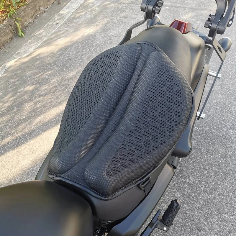 Motorfiets Gel Zitkussen Ademende Warmte Isolatie Air Pad Cover Anti Slip Zonnebrandcrème Stoelhoes Schokabsorptie