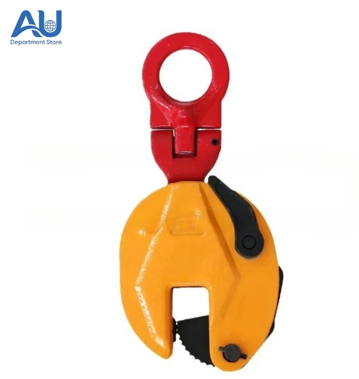 Alloy Steel Lifting Clamp 0.8Ton Capacity 15mm Plate Vertical Horizontal Lifting Tool Forged Steel Lifting Hook for Sheet Metal
