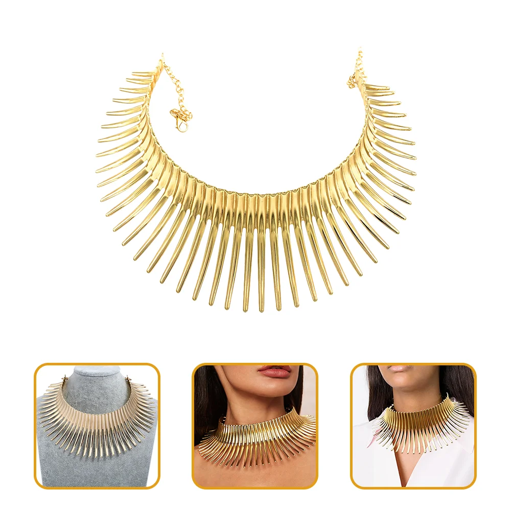 African Style Collar Big Thorn Necklace Exaggerated Clavicle Chain Choker Necklaces for Women