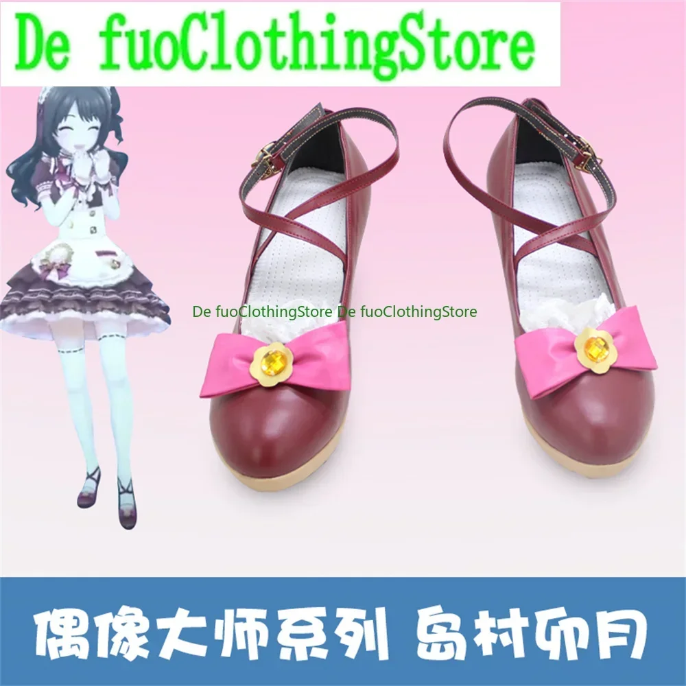 

THE IDOLM@STER Shimamura Uzuki Cosplay Shoes Boots Halloween Christmas DefuoClothing Shoes Store
