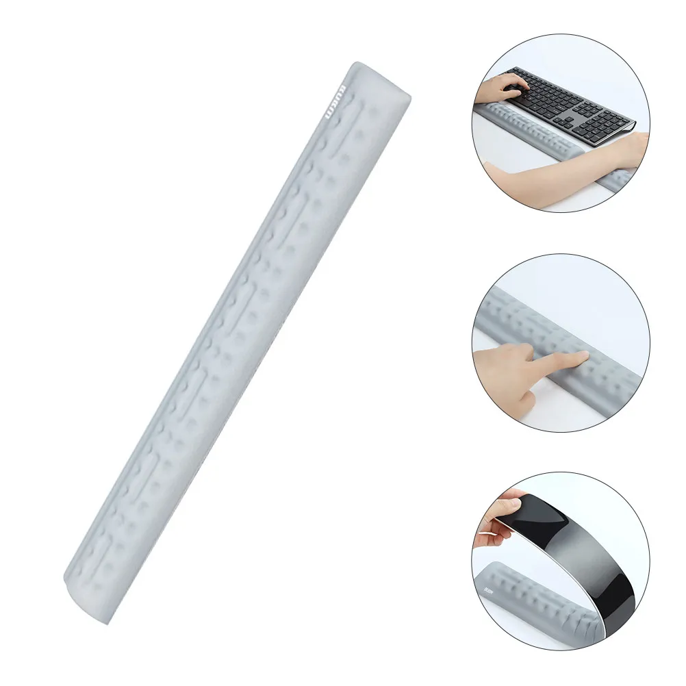 

1Pcs Memory Foam Keyboard Wrist Rest Ergonomic Comfortable Wrist Support Non-Slip Design for Home Office Coffee Shop Use Grey