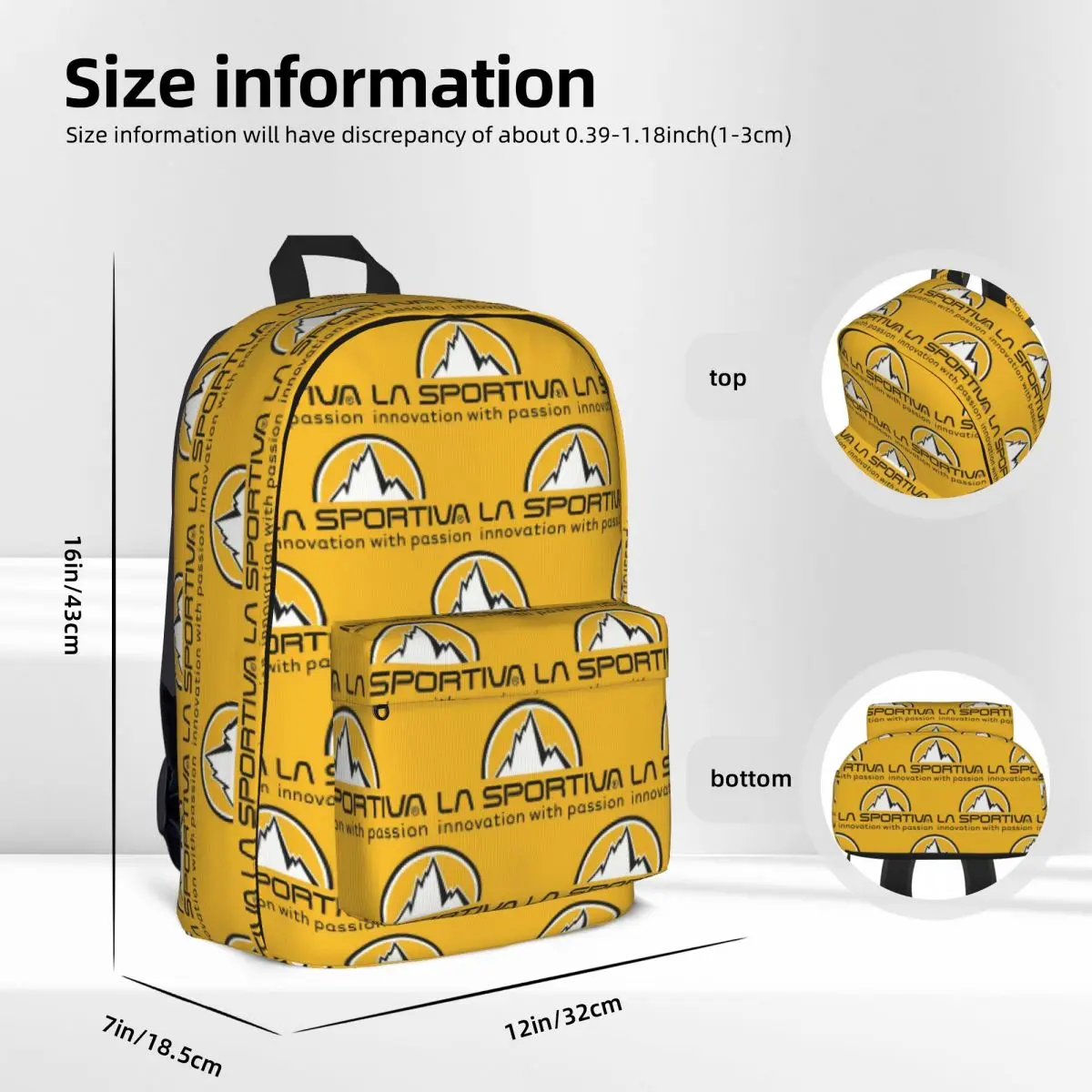 La Sportiva Merch Backpacks Large Capacity Student Book bag Shoulder Bag Laptop Rucksack Waterproof Children School Bag