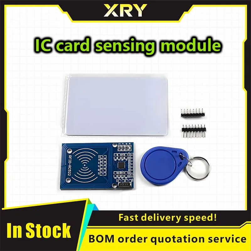 1pcs MFRC-522 RC522 mfrc 522 RFID RF IC card inductive module with free S50 Fudan card key chain MFRC522 For Arduinoof small siz