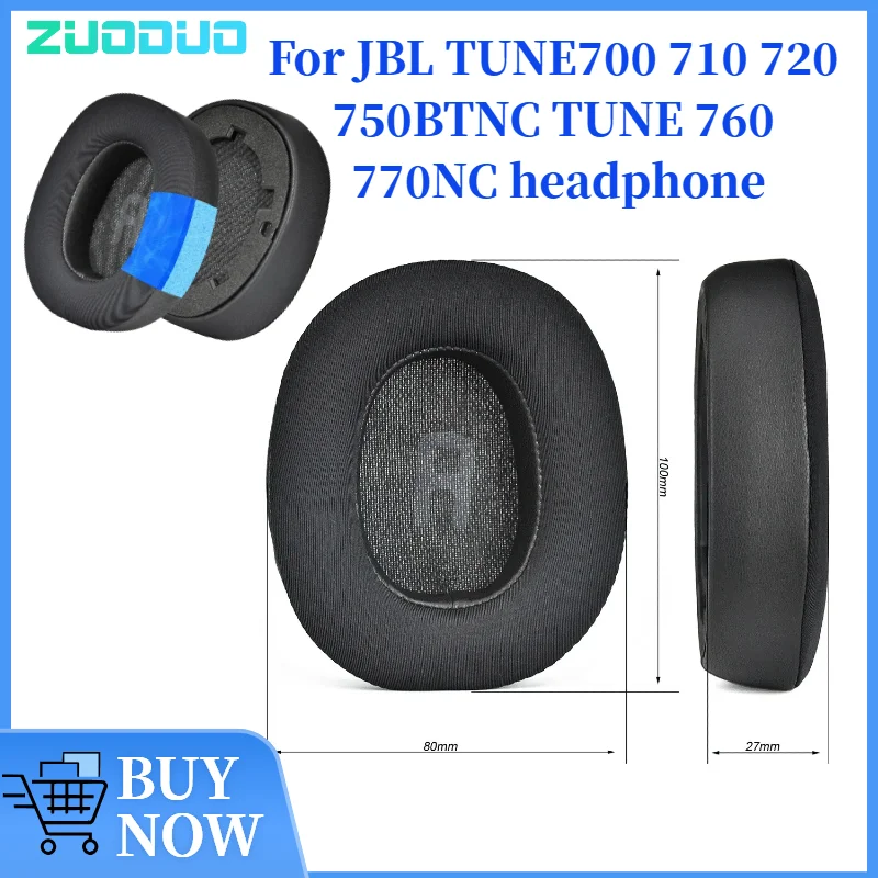 

ZUODUO Cooling Gel Football mesh sponge Ear Pads for JBL TUNE700 710 720 750BTNC TUNE 760 770NC Headphones earmuff ear cushions