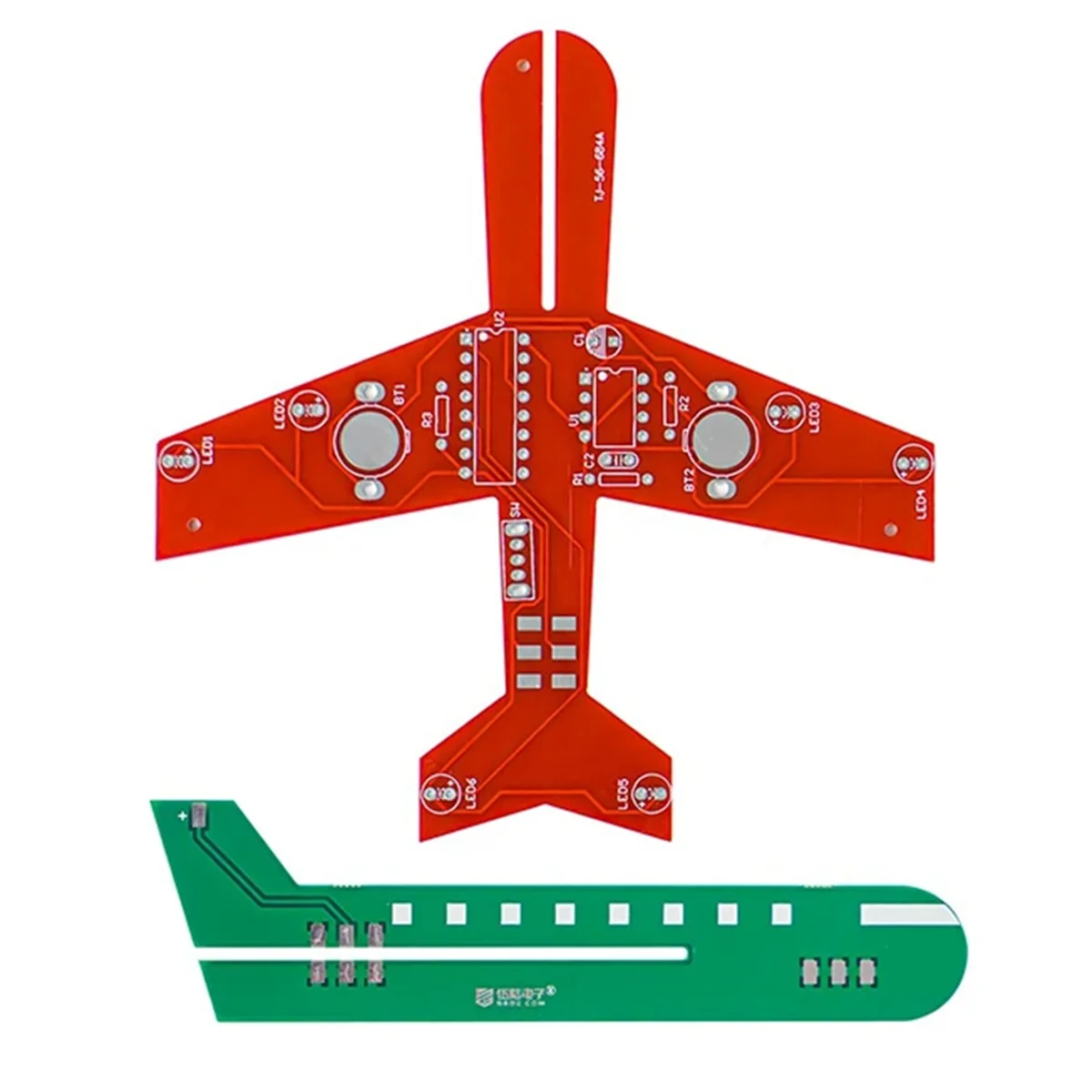 Small Aircraft Flash Circuit Cd4017 Flow Lamp Electronic Production Kit Diy Welding Practice Circuit Board Parts