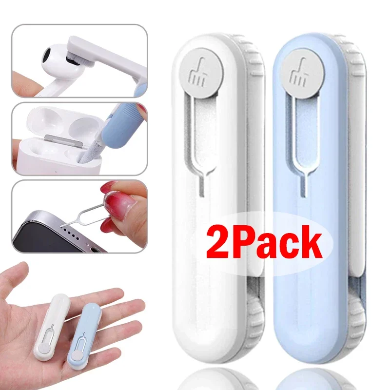 Multifunctional Cleaning Brush Pen for Airpods Pro 3 2 1 Cleaner Kit SIM Card Holder Removal Needle Wireless Earbuds Cleaners