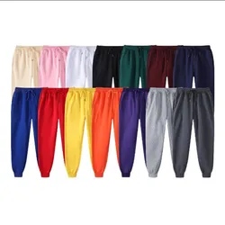 2024 Fashion Brand Solid Color Sweatpants Men Simple Fitness Wild Men's Trousers Casual Harajuku Pants Male