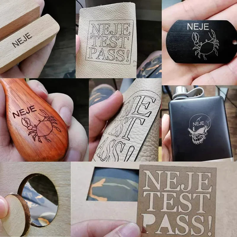 NEJE Small Laser Engraving Machine High Powe Marking Machine Portable DIY Coding Stainless Steel Metal Engraving Machine