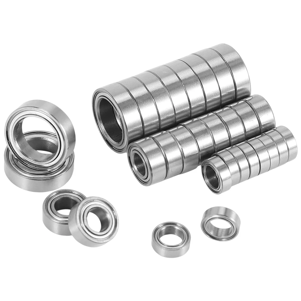 Beauty 30Pcs Metal Steel Ball Bearing Set for ZD Racing DBX-10 DBX10 10421-S 9102 1/10 RC Car Spare Parts Accessories