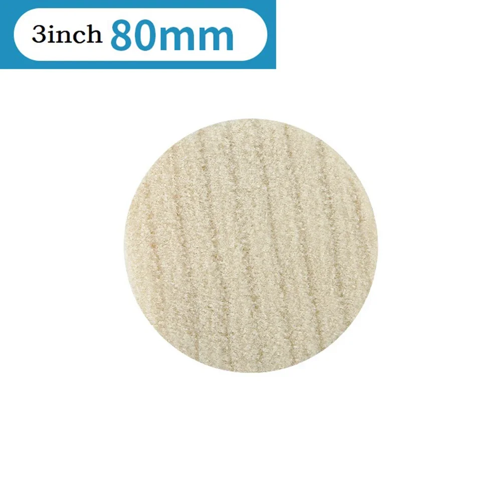

Wool Felt Polishing Pad 80mm For Buffing And Scratch Repair On For Glass Automotive Wood Stainless Steel Surfaces