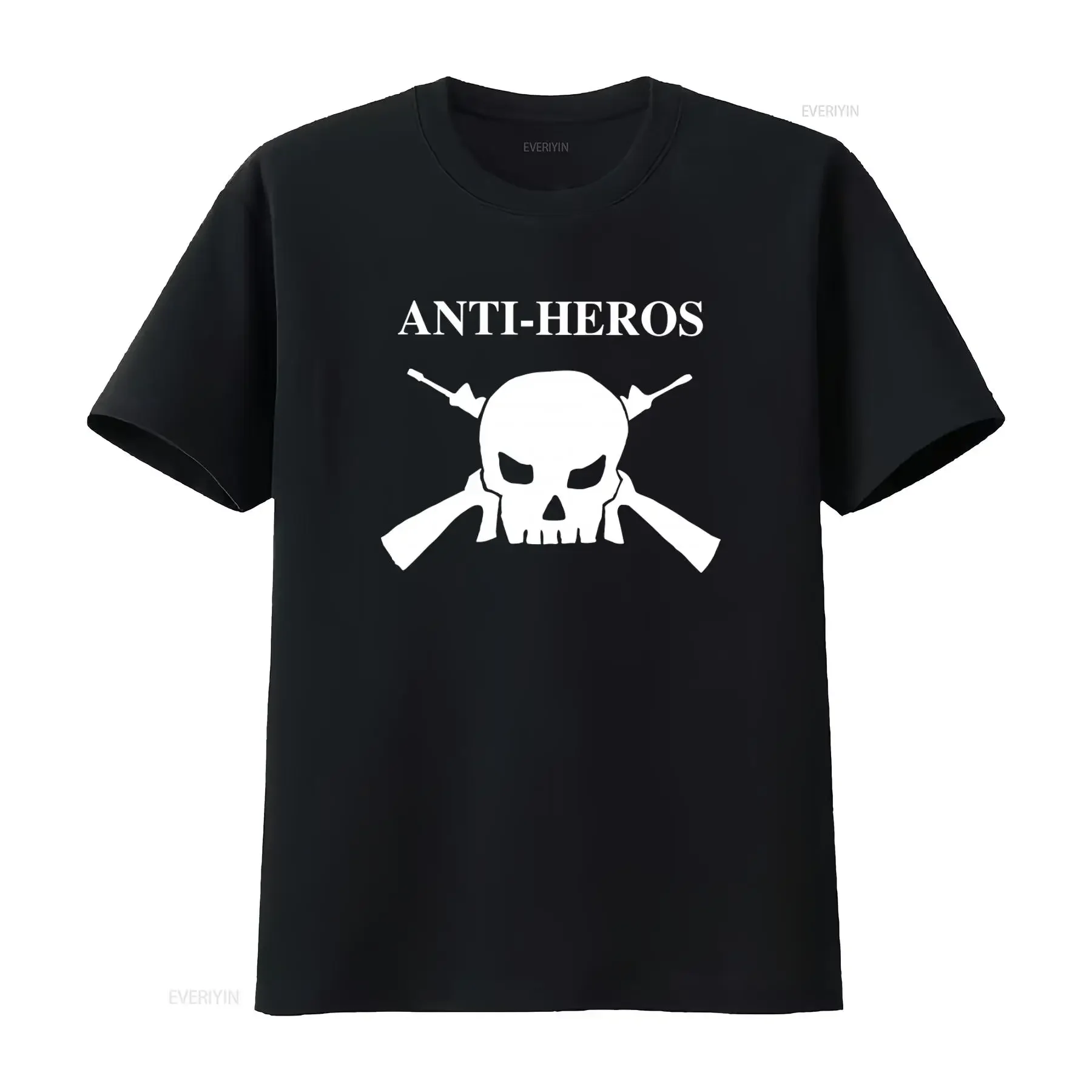 ANTI HEROS T Shirt Punk Oi Skinhead Boot Boys Condemned 84 The Bruisers HC Skull Gun Print  vintage Washed Slightly fashion