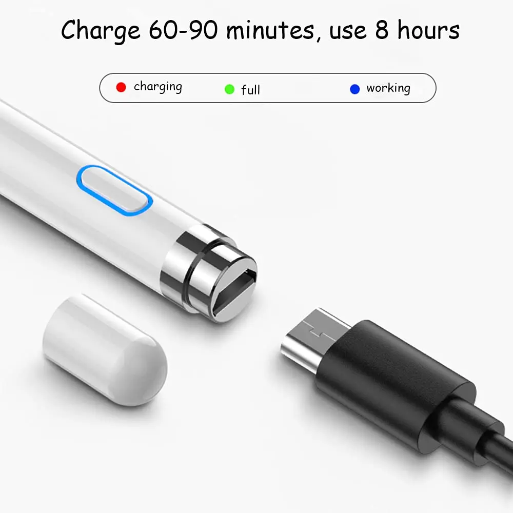 DOGAIN Active Digital Stylus Pen for Touchscreen, Stylus Pencil for Apple iPad, iPad Mini/Pro/Air, Samsung, iPhone, Android and