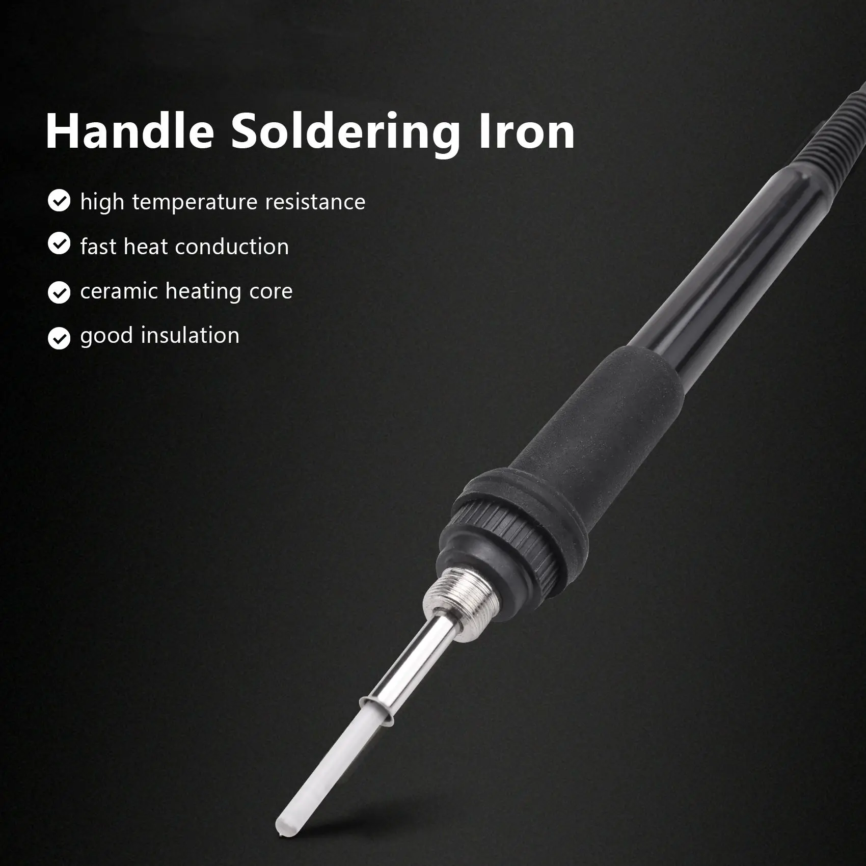 Leading-Soldering Station Iron Handle 24V For HAKKO 907 ESD 936 937 928 926 IND008