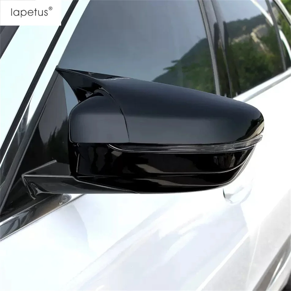 

Car Rearview Mirror Cap Shell Decoration Protection Cover Trim For BMW 5 6 Series GT G30 530I 2017 - 2023 ABS Black Accessories