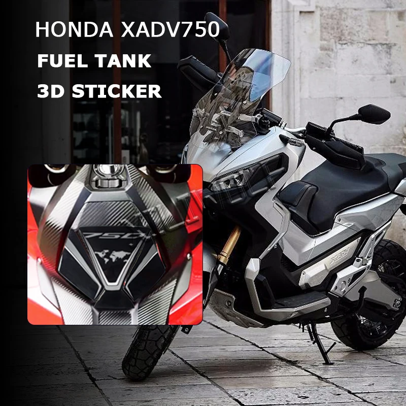 Fuel Tank 3D Stickers For Honda XADV-750 XADV750 Gas Tank Pad Cover Protector Decorative Decal Accessory XADV 750 Accessaries