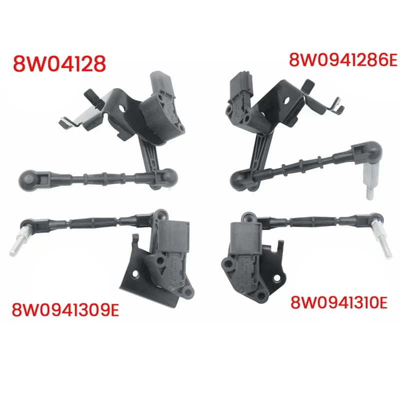 4Pcs Front & Rear Suspension Height Sensor For  A4 S4 A5 RS5 S5 16-23 Headlight Level Sensor 8W0941286E 8W0941309C