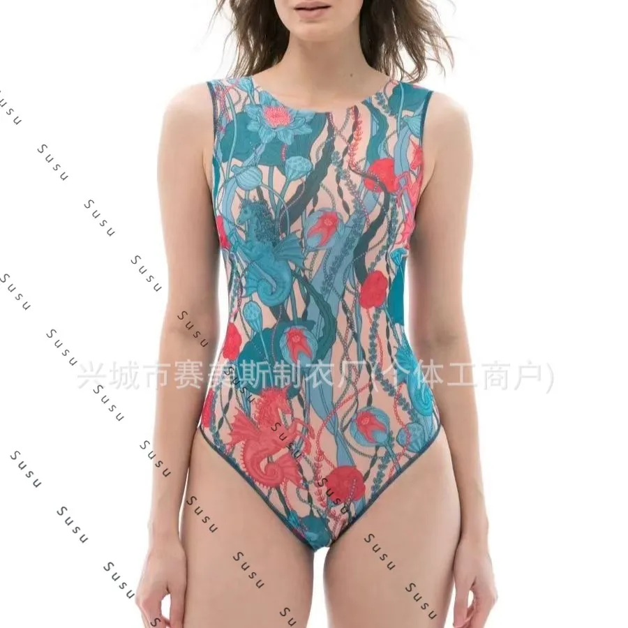 

New European and American swimsuit упальник one-piece swimsuit women ozon beach Russian bikini women