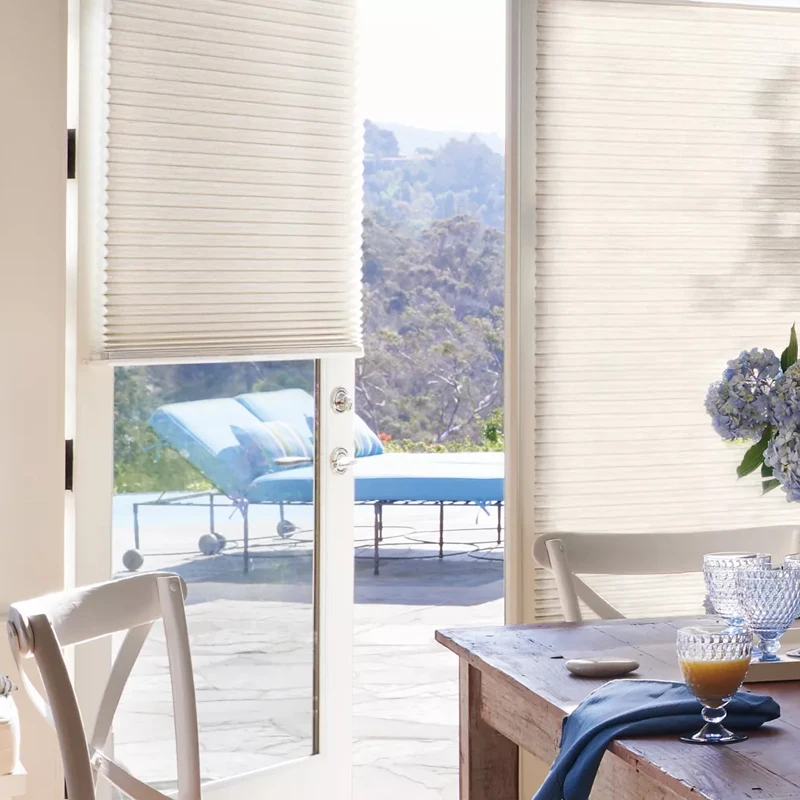 Custom Aluminum Frame Honeycomb Blinds Cassette Style Total Blackout for Large Windows Electric Cellular Shades