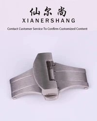 XIANERSHANG Men Custom Pa-nerai Watch Clasp 22MM 20MM Wire Draw Belt Buckle Stainless Steel Butterfly Buckle Watch Accessories