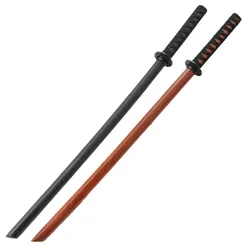 Wooden Samurai Training Stick For Laido And Aikido With Solid Wood