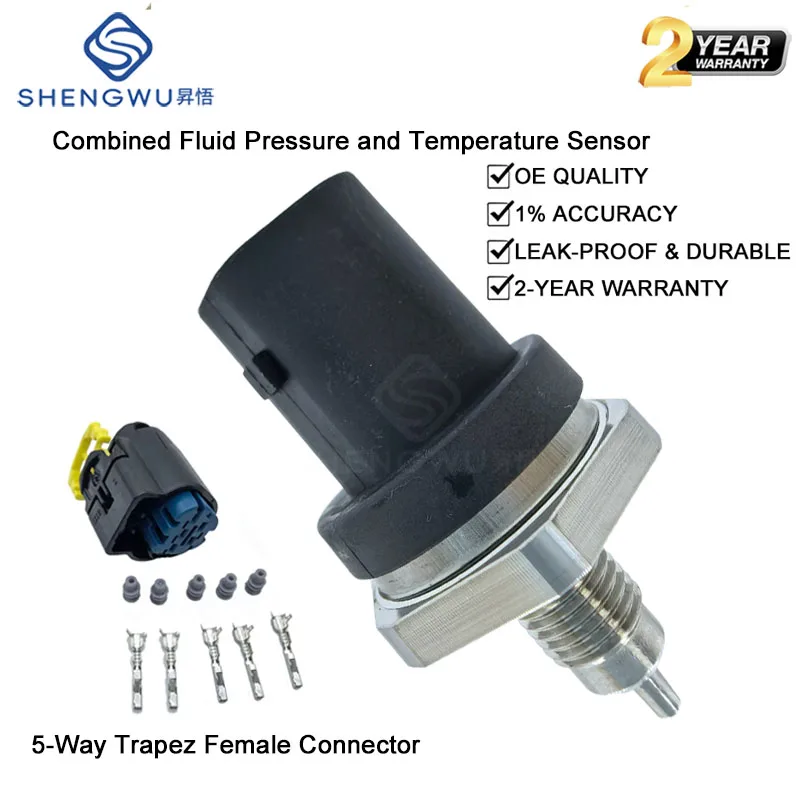 Combined Oil Pressure Temp Sensor 9A160620300 026154401F For Porsche 911 918 Mazda 6 CX9  0261230340 with 1928405159 Plug Set
