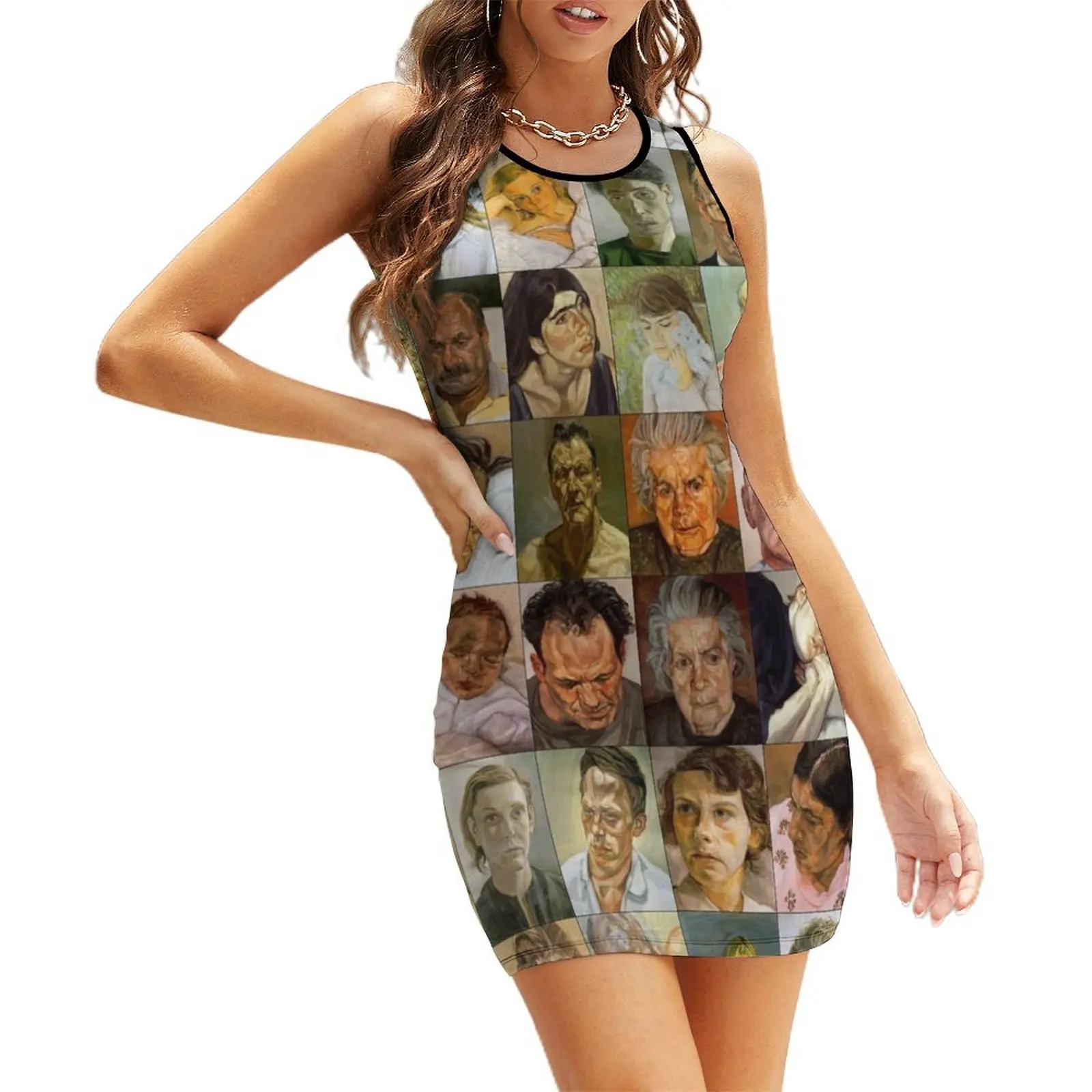 

Lucian Freud Sleeveless Sundress evening dresses ladies sensual sexy dress for women women's evening dresses dresses for woman