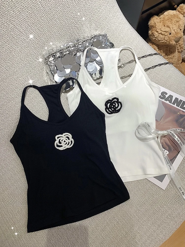 

Сексуальный летний топ Csole с мягким нагрудным ремнем для женщин, Dongda Gate, новый жилет с чайным цветком для верхней одежды