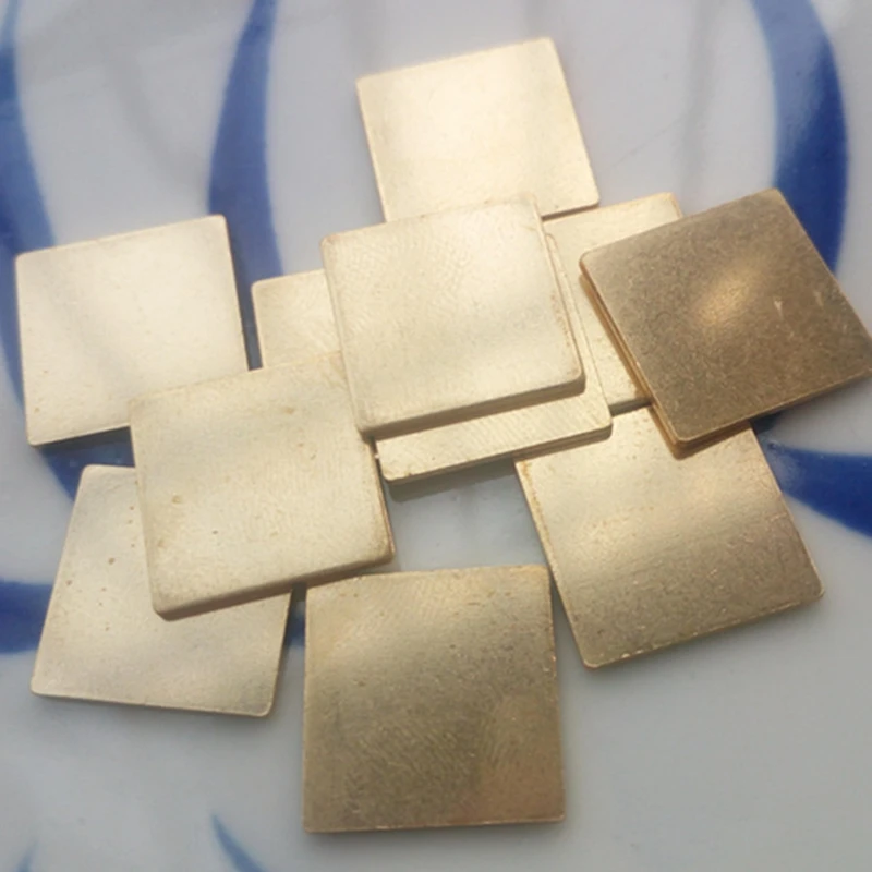 10pcs 1X15X15mm Brass Copper Plate Sheet Cu Cutting CNC Frame Model Mould DIY Contruction customize service