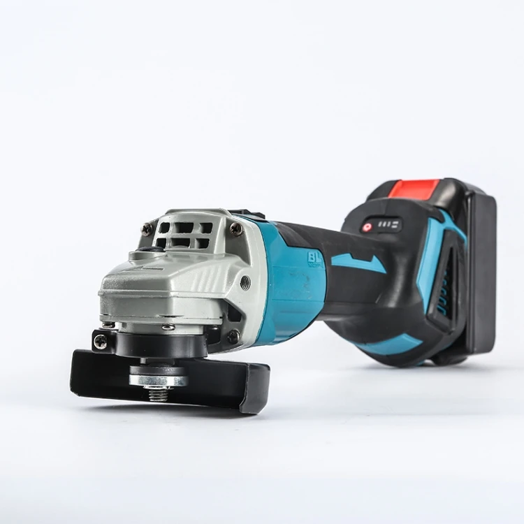 21V 125mm Mini Akku-Poliermaschine Batterieleistung Bürstenloser Lithium-Elektro-Winkelschleifer Schleifen Auslöseschalter für Heimwerker