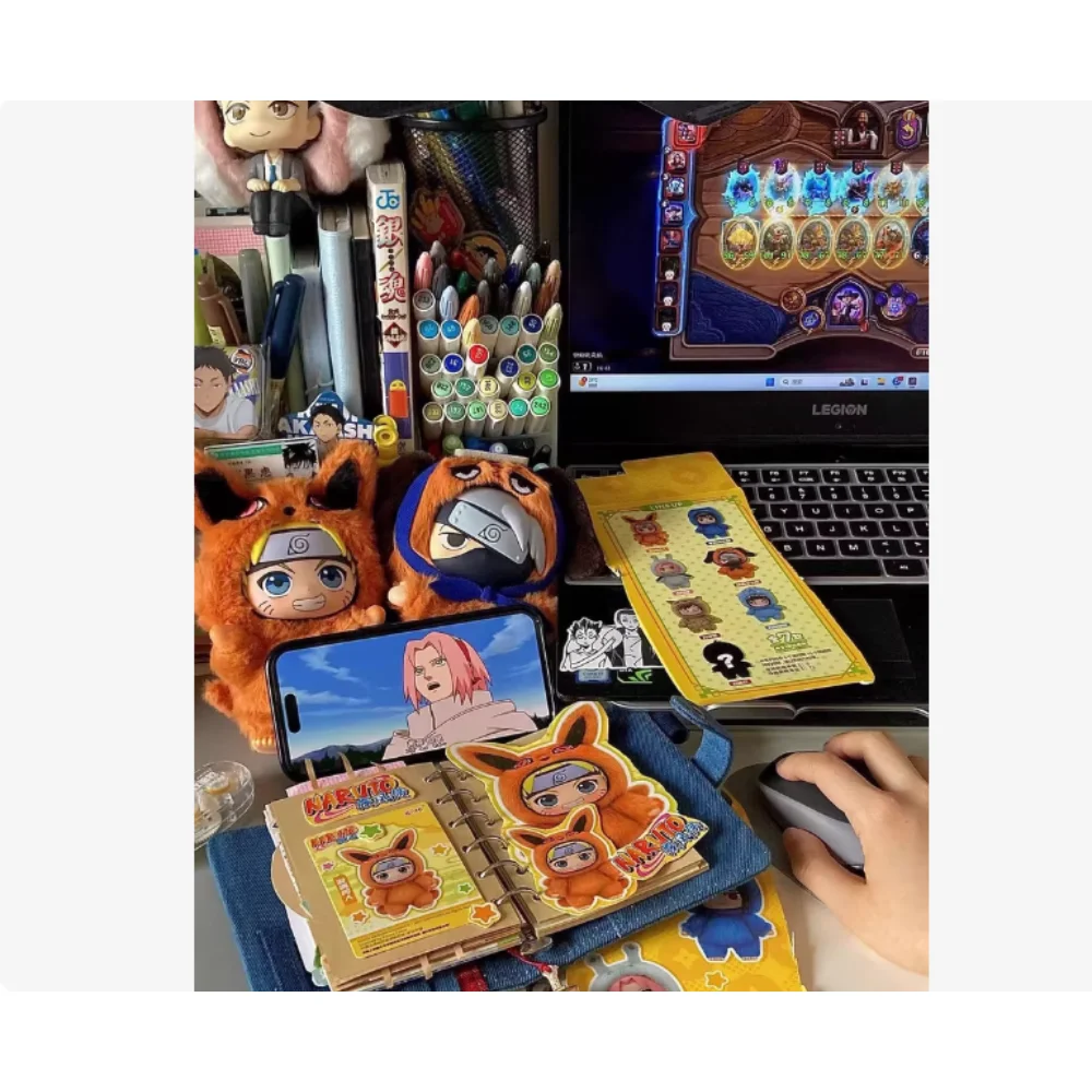 متوفر في المخزون الأصلي إيكي ناروتو صندوق أعمى ناروتو شيبودن سلسلة الحفلات ناروتو المفاتيح دمية لعبة جمع هدية