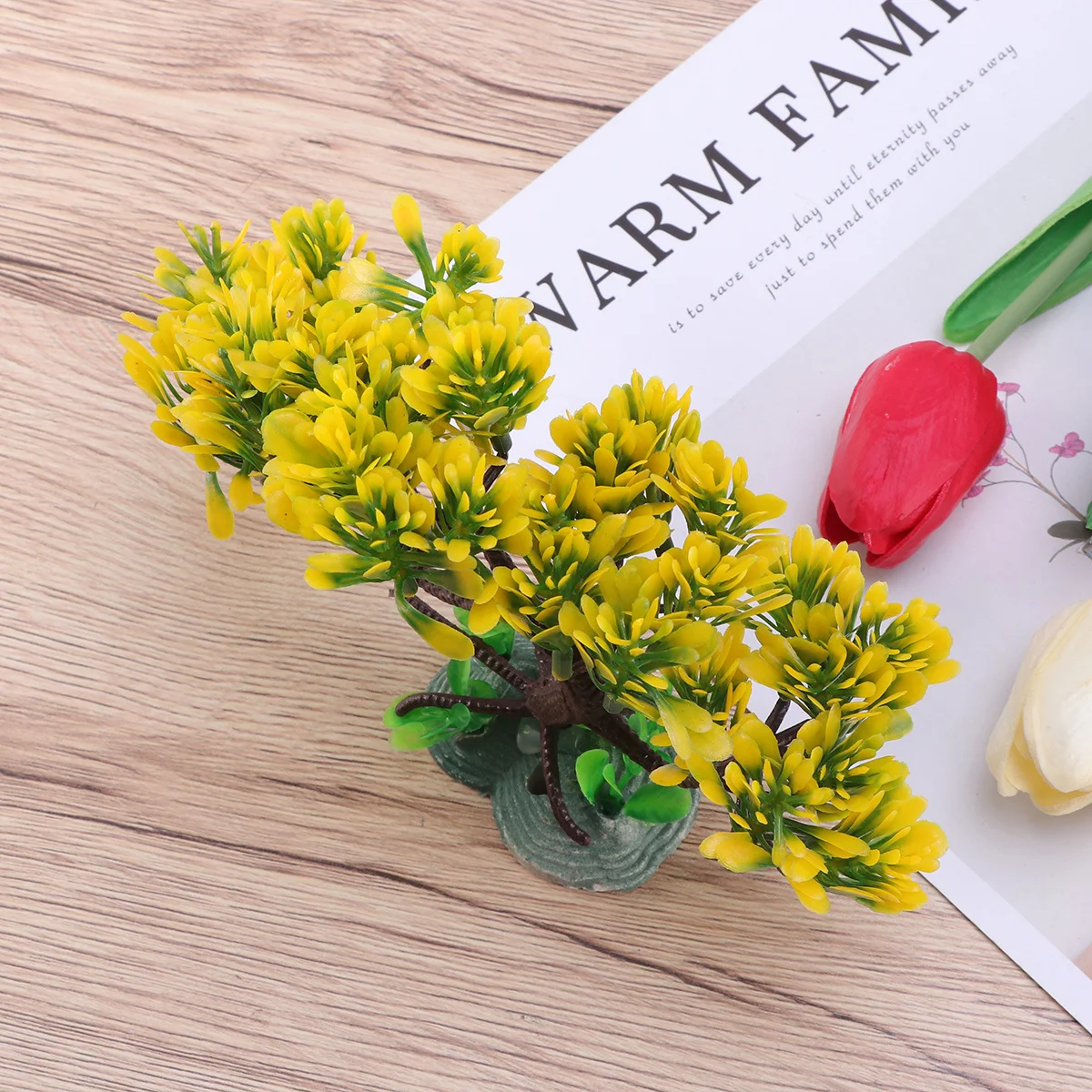 

Aquarium Plants Fish Tank Decoration Plastic Eucalyptus Artificial Plants for Fresh and Salt Water Fading Resistant Odor Free