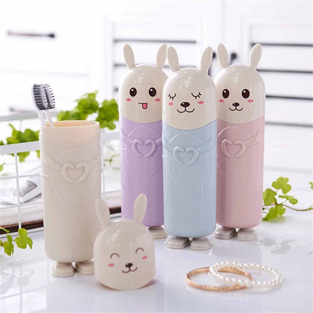 Toothbrush Cup Travel Compression Resistance Lasting Portable Fall Resistance Mouthwash Cup Stereo Image Cute No Occupied Land