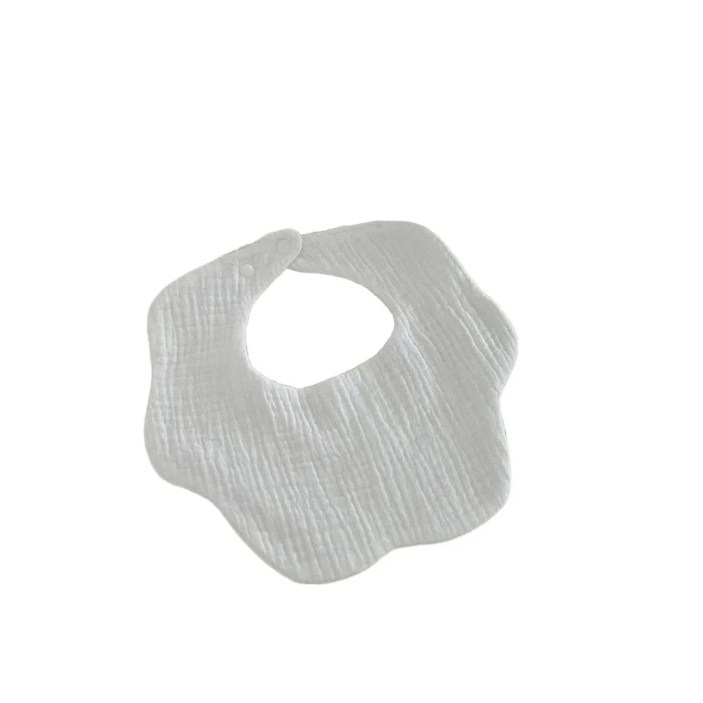 

Feeding Anti-vomiting Bibs Waterproof Flower Shape Dotted Baby Cotton Bibs Cotton Yarn Korean Style Saliva Towel Cloths