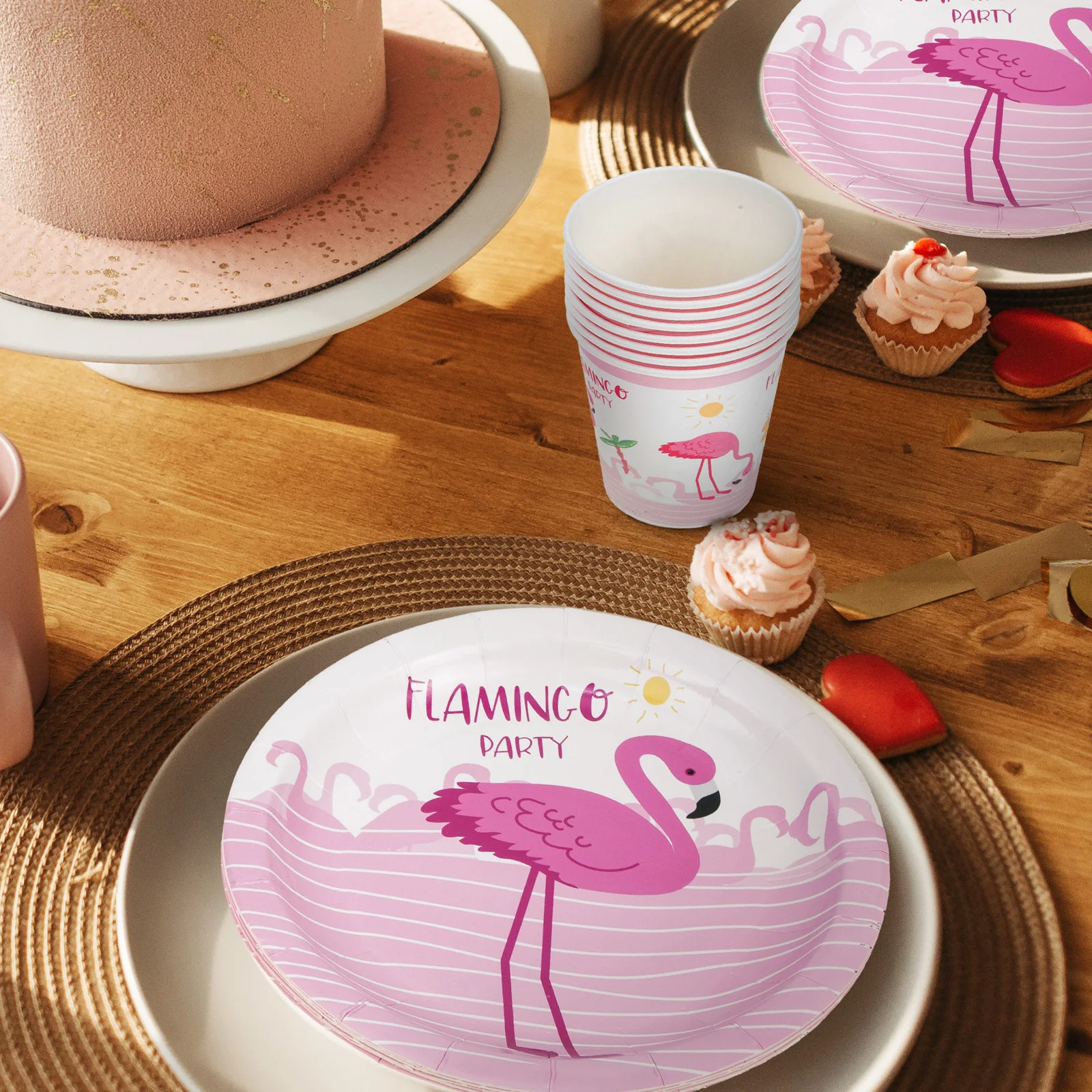 

Party Supplies Summer Tableware Paper Dinnerware Cutlery Set Kids' Plates Banquet Cups