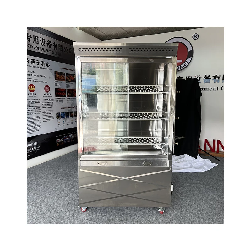 Commercial Stainless Steel Automatic Rotary Rotisserie Chicken Grill Roasting Machine for Restaurant Catering Kitchen