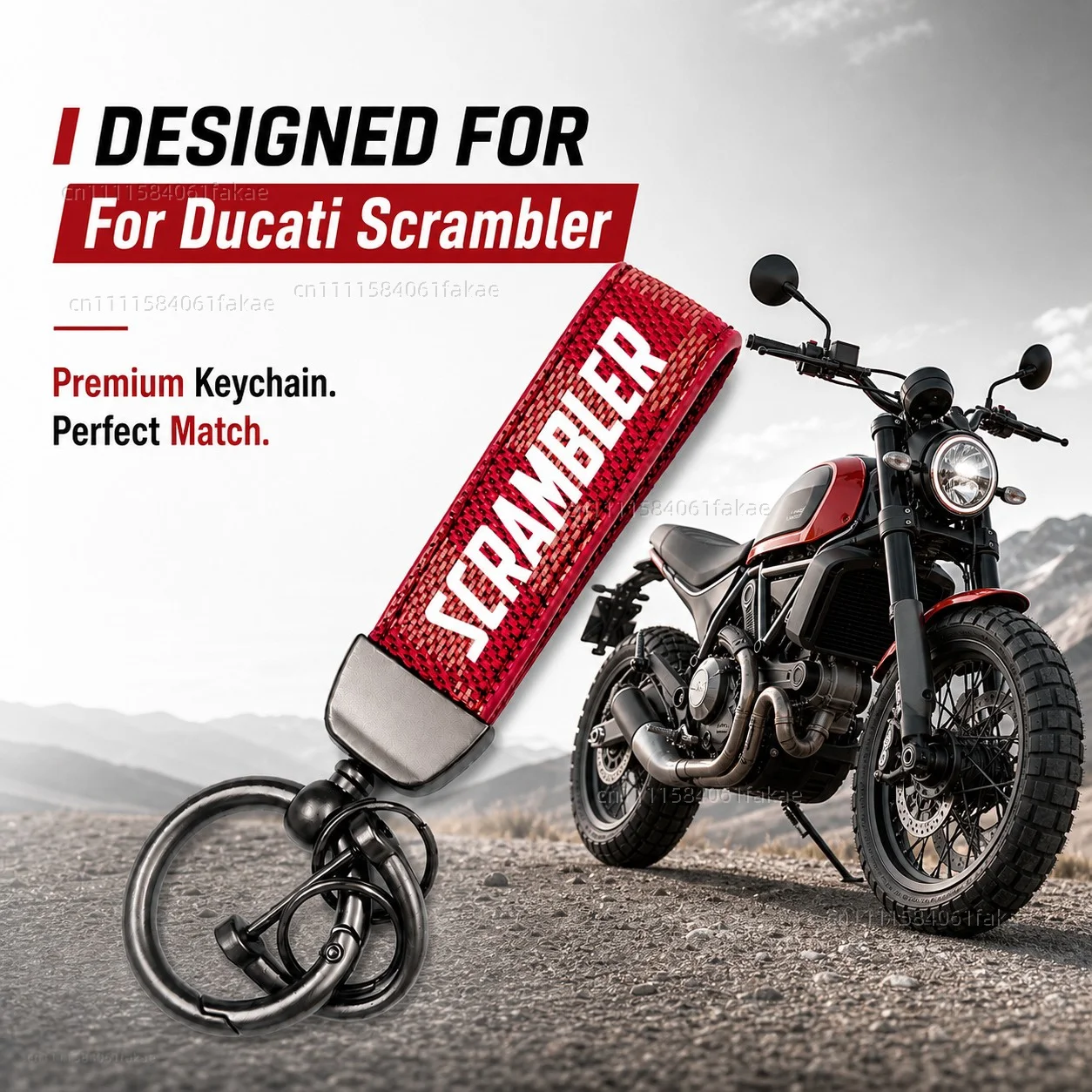 

For Ducati Scrambler 400 800 1100 2014-2019 Motorcycle Keychain Custom Logo Gift for Rider Men Women