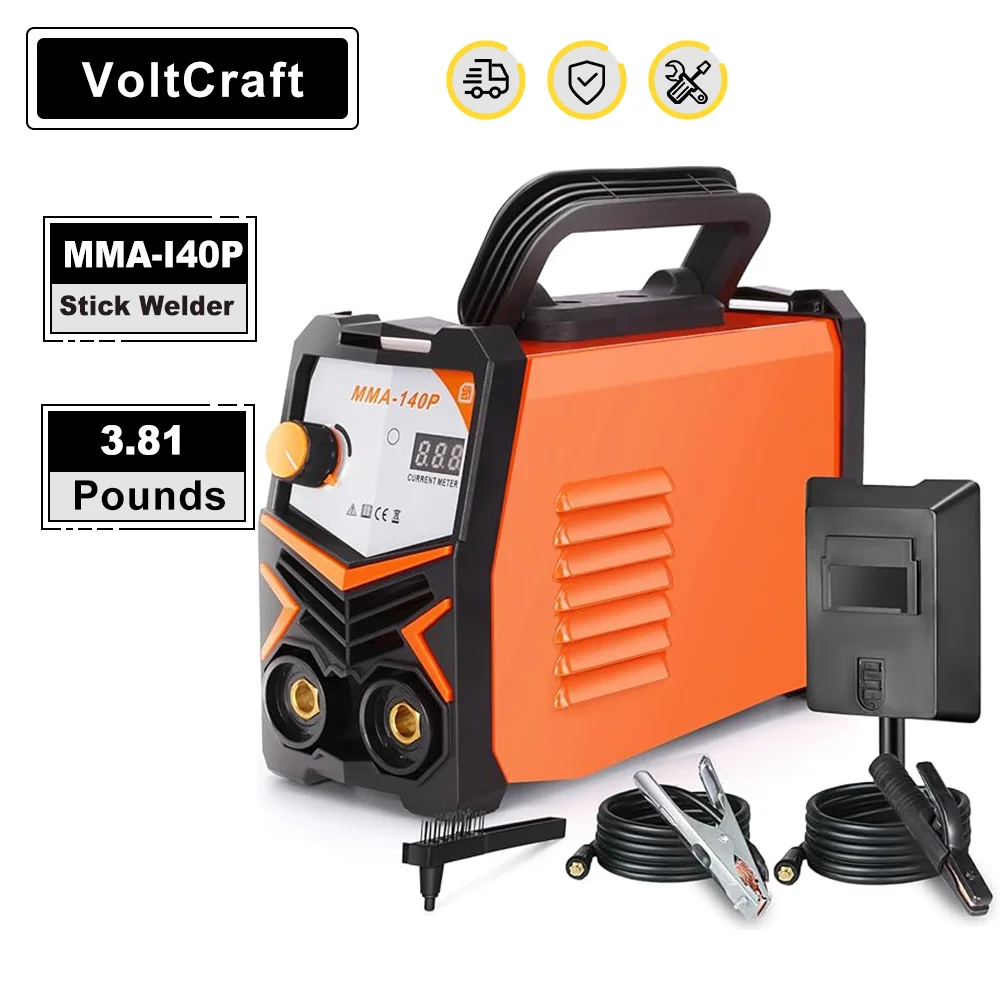 

MMA-140 Portable Welding Machine Inverter Arc Electric Welder Current Adjustable Compact Welding Machine With Tools Storage Box