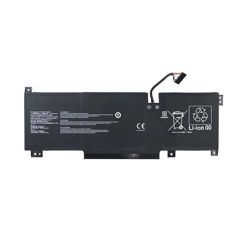 11.4V 53.5WH  BTY-M492 New Laptop Battery For MSI  Sword 15 A11UD A11UE Pulse GL66 GL76 Katana GF66