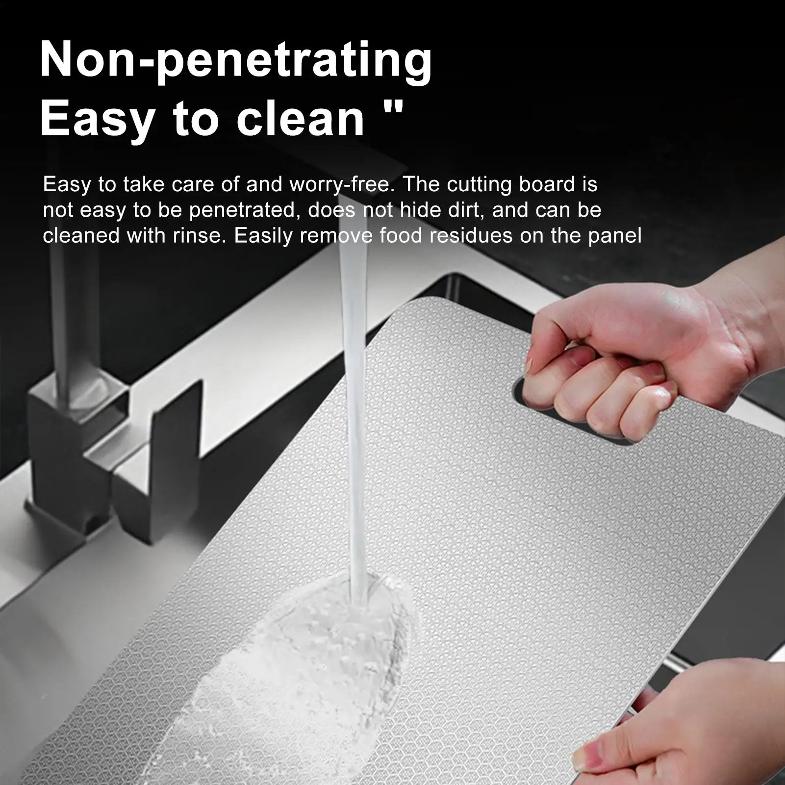 

Разделочные доски из нержавеющей стали для кухни, двухсторонняя разделочная доска, портативный поднос для пищевых продуктов, разделочный кабан из фруктов и мяса