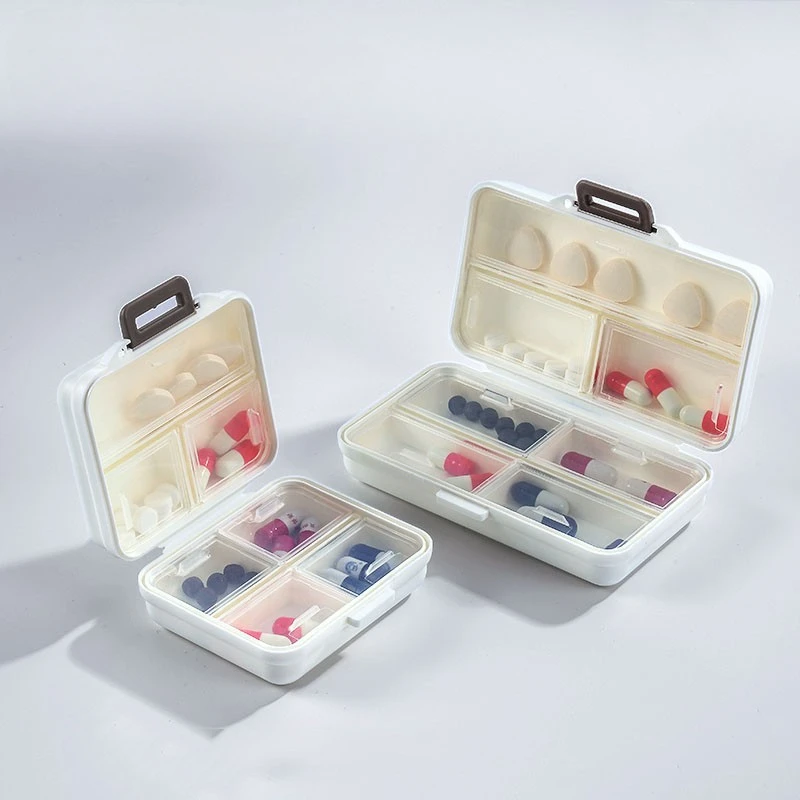 

Travel Pill Box Holder Weekly Medicine Storage Organizer Container Drug Tablet Dispenser Independent Lattice Pill Case